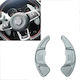 Carner Steering Wheel Decoration Paddles Shift for VW Golf VII 2013-2017 / VW Tiguan 2017 Silver in Silver Color 0029792