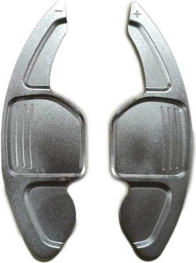 Carner Paddles Shift Αλουμινίου για Audi A3 2013-2016 / A4 2013-2016 / A5 2013-2016 Ασημί 2τμχ