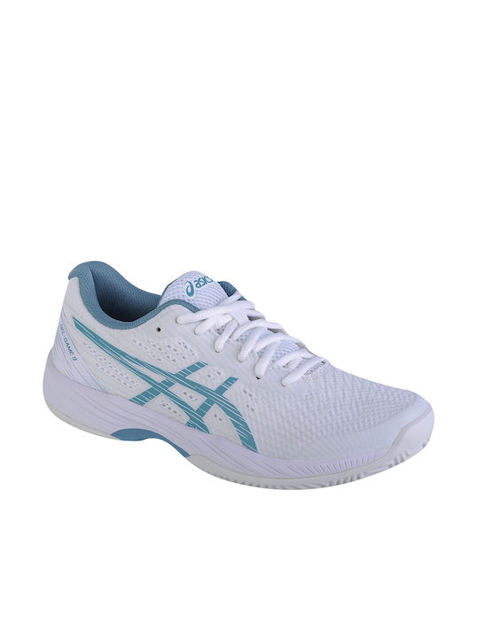 ASICS Gel-Game 9 Clay/Oc Γυναικεία Παπούτσια Τένις για Χωμάτινα Γήπεδα Λευκά