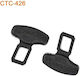 Seat Belt Buckle Alarm Stopper 2pcs in Black Color