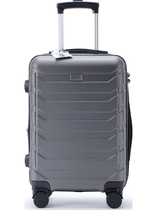 Lavor Cabin Travel Suitcase Hard Gray with 4 Wheels Height 55cm