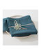 Atmosphera Πετσέτα Φαγητού Βαμβακερή Σετ 4τμχ Chambray Blue Canard 40x40εκ.