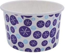 Set of 50 Paper Ice Cream Cups with 237ml Capacity