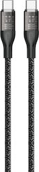 Dudao Braided USB 2.0 Cable USB-C Male - USB-C 120W PD Gray 1m L22C Dudao Braided USB 2.0 Cable USB-C Male - USB-C 120W PD Gray 1m L22C