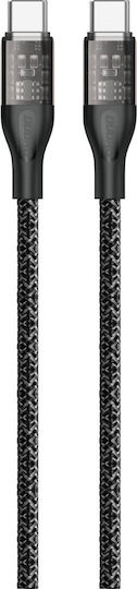 Dudao Braided USB 2.0 Cable USB-C Male - USB-C 120W PD Gray 1m L22C