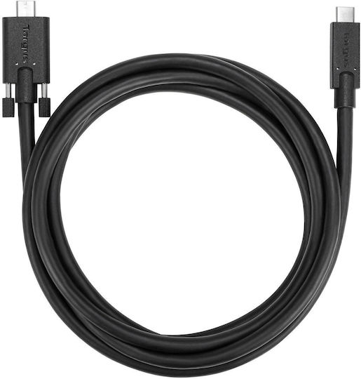 Targus USB 3.0 Kabel USB-C männlich - USB-C Power Delivery (PD) Schwarz 1,8 m ACC1122GLX