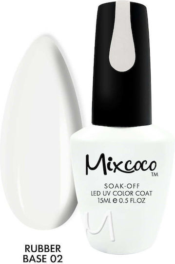 Mixcoco Base Coat για Ημιμόνιμα Βερνίκια Rubber 15ml