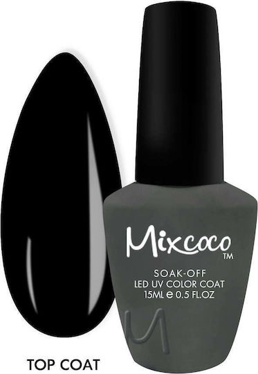 Mixcoco Top Coat για Ημιμόνιμα Βερνίκια 15ml
