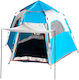 ArteLibre Tuvalu Automatic Camping Tent Blue for 7 People 260x260x140cm