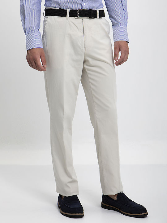 Pantaloni Chinos cu croială modernă Vardas Beige Deschis