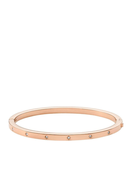 Fossil Women's Bracelet Identity from Stainless Steel Gold Plated 18cm
