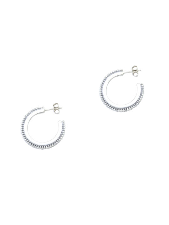 Silver hoops earrings 925