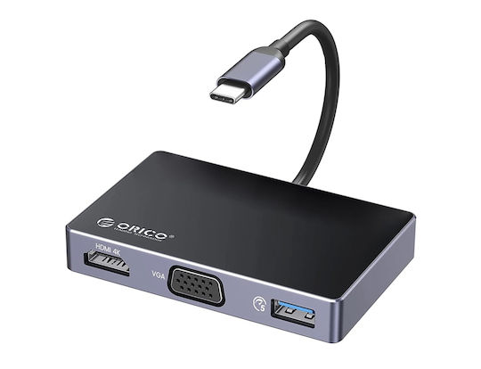 Orico USB-C Docking Station mit HDMI 4K PD Schwarz (DM-5P-BK-BP)