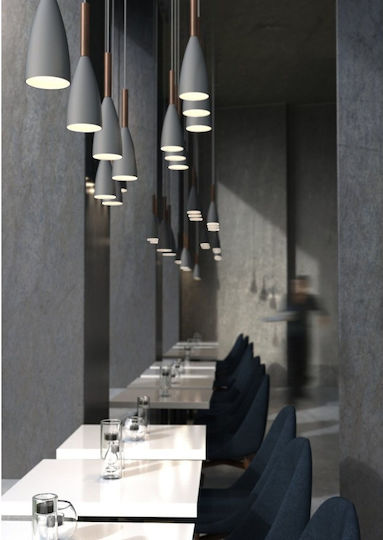 Nordlux Pure Hängelampe Schwarz Glocke mit Fassung E27 10x35x300cm.