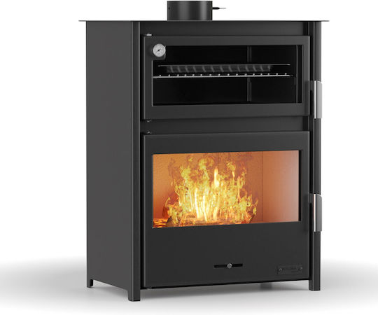 Thermiki ATS 90-50 Masina Oțel Soba pe lemne 17.5kW Negru