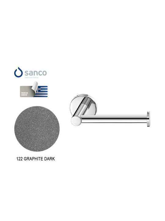 Sanco Metallic Paper Holder Wall Mounted Gray