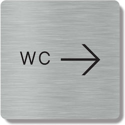 Mk Πινακίδα WC 10x10cm HTA94 Mk Πινακίδα WC 10x10cm HTA94