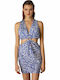 Milena by Paris Damen Mini Kleid Strand Blau