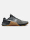 Nike Metcon 8 Ανδρικά Αθλητικά Παπούτσια Crossfit Iron Grey / Black / Gum Medium Brown / Phantom