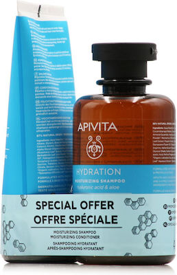 Apivita Hydration Set de îngrijire a părului cu Șampon și Balsam 2buc