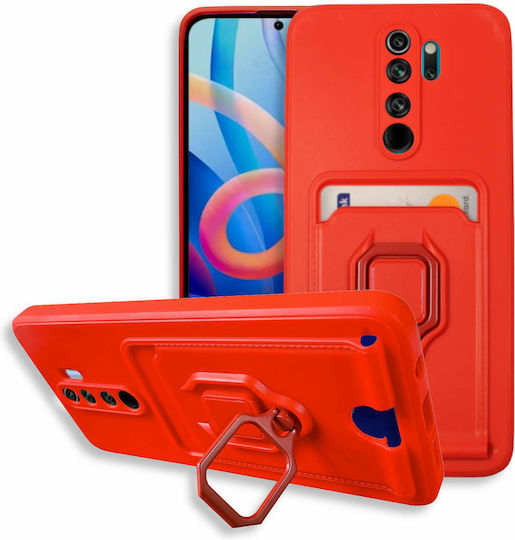 Bodycell Back Cover Metalic cu Curea Roșu (Galaxy Note 8OnePlus 8 ProRealme 8/8 Pro)