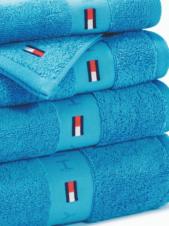 Tommy Hilfiger Hand Towel Legend Lagoon 40x60cm. Turquoise