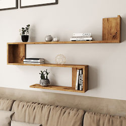Shelf Wall Belinda 120x14.5x71.4cm Beige