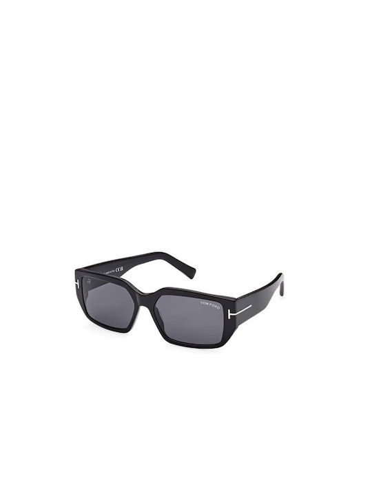 Tom Ford Sunglasses with Black Plastic Frame and Gray Lens FT0989 01A