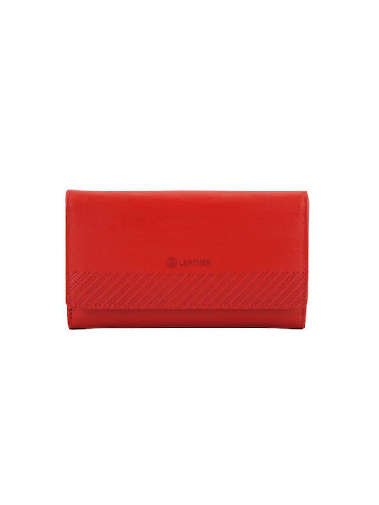 Ginis ONS1-R Large Leather Women's Wallet Red