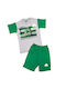 Panathinaikos Kids Set with Shorts Summer 2pcs Green