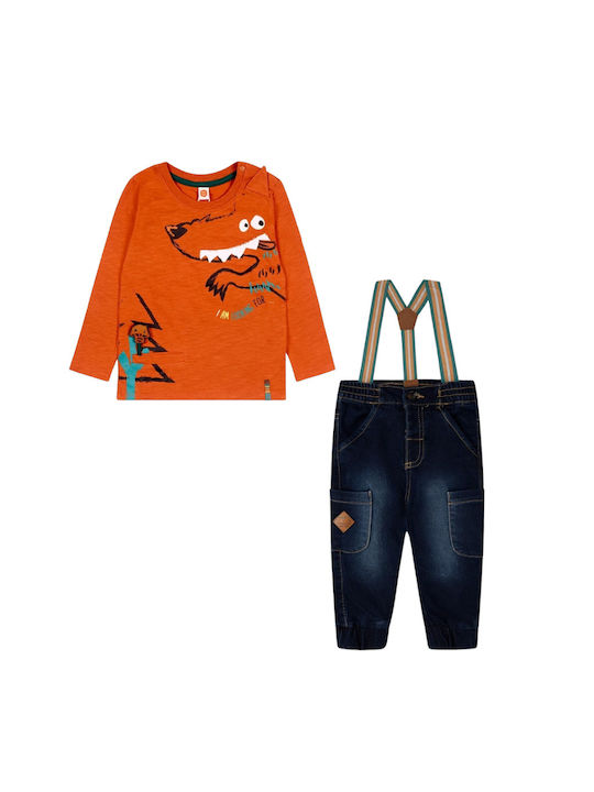 Tuc Tuc Kids Set with Pants Winter 2pcs Orange