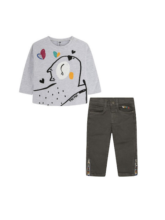 Tuc Tuc Kids Set with Pants Winter 2pcs Gray