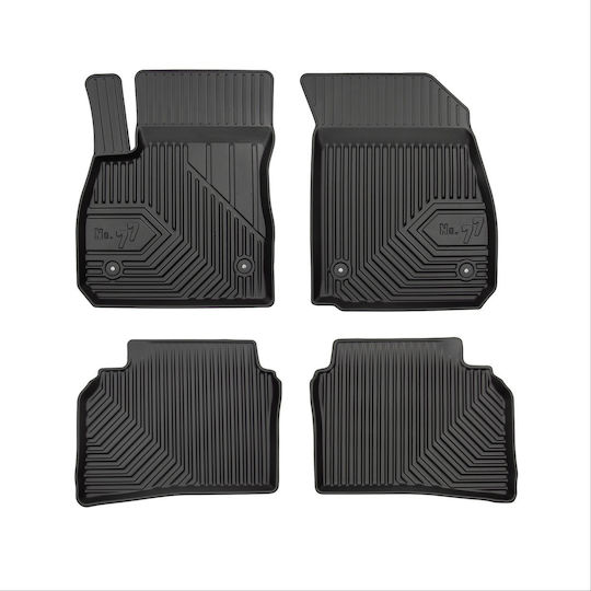 Frogum Set of Front and Rear Mats 4pcs Tray Type for Opel Insignia 2017 Black