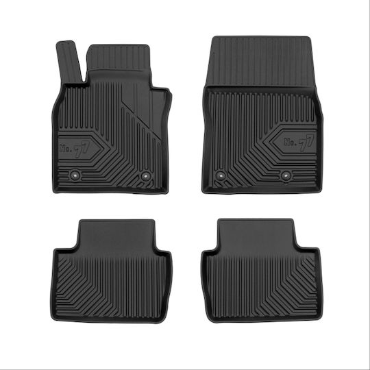 Frogum Σετ Μπροστινά και Πίσω Πατάκια 4τμχ για Mazda CX-30 2019 Μαύρα