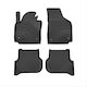Frogum Set of Front and Rear Mats 4pcs for Seat Altea Volkswagen Golf Plus 2007-2015 Black