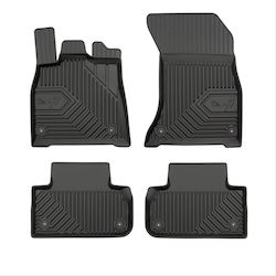 Frogum Set of Front and Rear Mats Tray Type 4pcs from Rubber for Audi Q5 Black