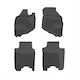 Frogum Set of Front and Rear Mats 4pcs Tray Type for Honda Jazz 2001-2008 Black