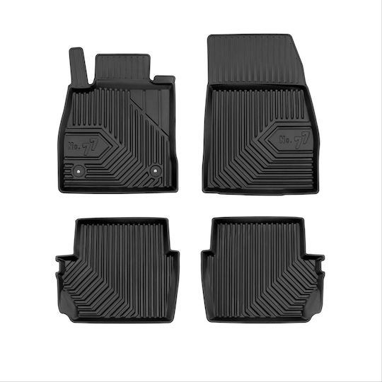 Frogum Set of Front and Rear Mats 4pcs Tray Type for Ford Puma 2019+ Black