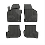 Frogum Set Covorașe Față și Spate 4buc din Furtun pentru Seat Leu / Toledo Skoda Octavia Volkswagen Magazin online de golf Negre