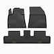 Frogum Set of Front and Rear Mats 3pcs for Citroen C4 / SpaceTourer 2013-2019 Black