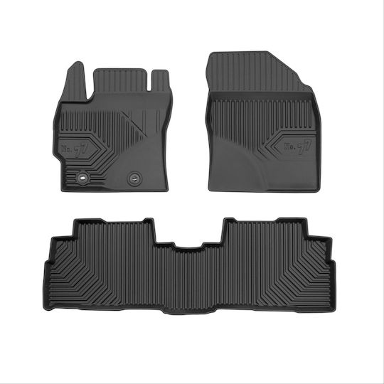 Frogum Set of Front and Rear Mats 3pcs for Toyota Verso 2009-2018 Black