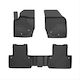 Frogum Set of Front and Rear Mats 3pcs for Volvo XC 90 2002-2014 Black