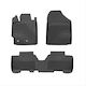 Frogum Set of Front and Rear Mats 3pcs Tray Type for Toyota Urban Cruiser 2008-2014 Black