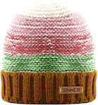 Sinner Knitted Beanie Cap Khaki