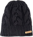 Sinner Beanie Σκούφος Πλεκτός σε Μαύρο χρώμα