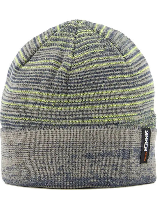 Beanie Unisex Beanie Knitted in Gray color