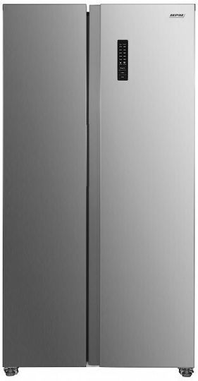 MPM Ψυγείο Ντουλάπα 532lt Total NoFrost Υ177xΠ90xΒ66εκ. Inox MPM-563-SBS-14/N