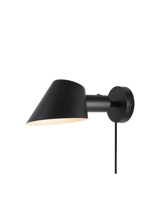 Nordlux Modern Lamp Wall with Socket E27 Black 15x15cm