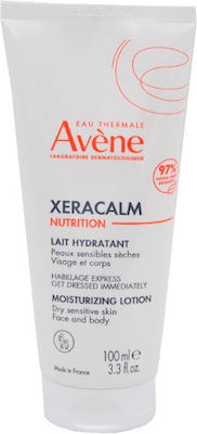 Avene Xeracalm Nutrition Ενυδατική Lotion Σώματος για Ευαίσθητες Επιδερμίδες 100ml