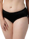 Opio Bikini Slip Ψηλόμεσο Μαύρο